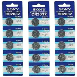 باتری سکه ای سونی مدل 2032 بسته 15 تایی