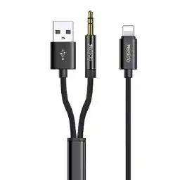 کابل Aux لایتنینگ یسیدو مدل YAU18 طول 1.2متر