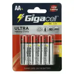 باتری قلمی گیگاسل مدل Ultra Heavy Duty R6 بسته چهار عددی