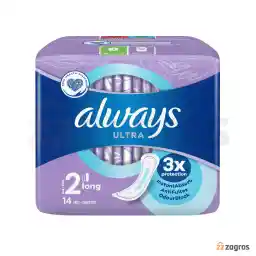 نوار بهداشتی آلویز مدل Ultra سایز 2 بسته 14 عددی
