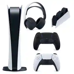 مجموعه کنسول بازی سونی مدل PlayStation 5 Digital ظرفیت 825 گیگابایت به همراه هدست و پایه شارژر و دسته اضافی مجموعه کنسول بازی سونی مدل PlayStation 5 Digital ظرفیت 825 گیگابایت به همراه هدست و پایه شارژر و دسته اضافی