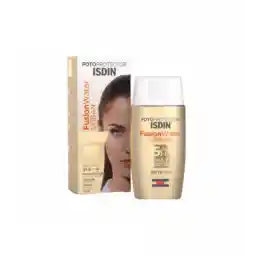 کرم ضد آفتاب بدون رنگ ایزدین SPF50 مدل Fusion Water Urban محافظ UVA ،UVB، مناسب انواع پوست حجم 50 میلیلیتر