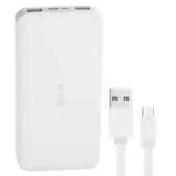 پاوربانک 10 وات شیائومی مدل Redmi ظرفیت 10000 میلی آمپر ساعت به همراه کابل تبدیل microUSB