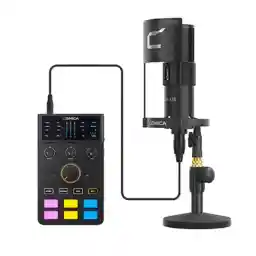 کیت میکروفون و کارت صدا کامیکا COMICA ADCaster C1-K1