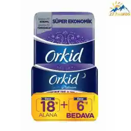 نوار بهداشتی ارکید ویژه شب بسته 18 عددی به همراه هدیه