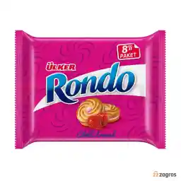 بیسکویت اولکر با کرم توت فرنگی مدل Rondo وزن 488 گرم