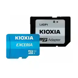 کارت حافظه microSDHC کیوکسیا مدل EXCERIA کلاس 10 استاندارد UHS-I U1 سرعت 100MBps ظرفیت 16 گیگابایت به همراه آداپتور SD