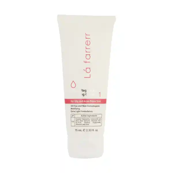 کرم کنترلکننده چربی و آبرسان لافارر مدل 01 مناسب پوستهای چرب و مستعد آکنه حجم 75 میلیلیتر