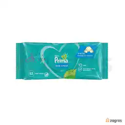 دستمال مرطوب کودک پریما مدل Temiz ve Ferah تعداد 52 عددی