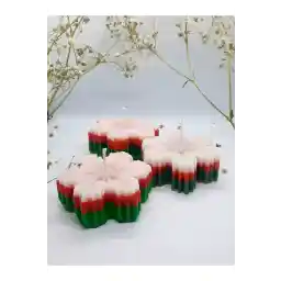 مجموعه شمع های تزئینی سه تکه با رایحه دانه های برف، سیب و دارچین شب سال نو Minimum Stories