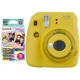 دوربین عکاسی چاپ سریع فوجی فیلم مدل Instax Mini 9 Clear به همراه فیلم مخصوص دوربین فوجی فیلم اینستکس مینی مدل Instax Mini Stained Glass دوربین عکاسی چاپ سریع فوجی فیلم مدل Instax Mini 9 Clear به همراه فیلم مخصوص دوربین فوجی فیلم اینستکس مینی مدل Instax Mini Stained Glass