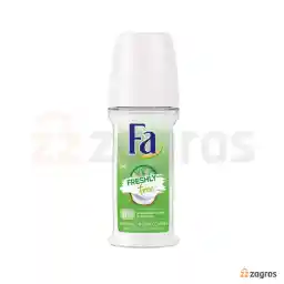 رول ضد تعریق زنانه فا مدل Freshly Free با رایحه لیمو و نارگیل 50 میل