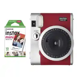دوربین عکاسی چاپ سریع فوجی فیلم مدل Instax mini 90 Neo Classic به همراه فیلم دوربین عکاسی چاپ سریع فوجی فیلم مدل Instax mini 90 Neo Classic به همراه فیلم