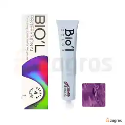 رنگ مو بادمجانی متوسط بیول شماره 7.22 حجم 100 میل