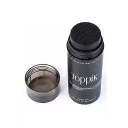 تی تی تاپیک، رنگ قهوه ای تیره (قهوه ای تیره) پودر مو فیبر ضخیم کننده مو تاپیک 27.5 گرم