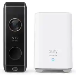 Eufy Video Doorbell Dual 2 Pro - مجموعه زنگ در - دوربین دوگانه - بی سیم - شامل HomeBase 2