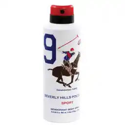 اسپری دئودورانت مردانه بورلی هیلز پولو کلاب مدل Number 9 حجم 175 میل