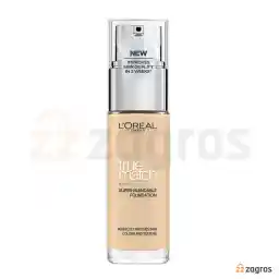 کرم پودر لورآل سری true match شماره 1D/1W IVOIRE DORE حجم 30 میل