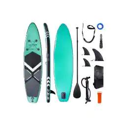 تخته موج سواری بادی پارویی ایستاده کائوو ساپ 80*320*15 سانتی متری سبز آبی