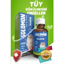 قطره مولتی ویتامین حمایت کننده سلامت پوشش 50 میلی لیتری Solomon Plus B برای گربه ها