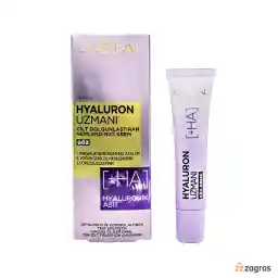 کرم مرطوب کننده دور چشم لورآل حاوی هیالورونیک اسید حجم 15 میل