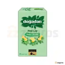 چای سبز کیسه ای دوغادان با طعم لیمو و نعناع بسته 20 عددی