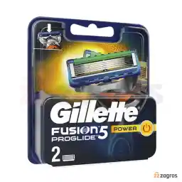 تیغ یدک ژیلت مدل FUSION5 PROGLIDE POWER بسته 2 عددی