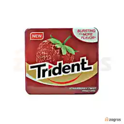 آدامس با طعم توت فرنگی تریدنت بسته 14 عددی