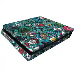 برچسب افقی پلی استیشن 4 اسلیم ونسونی طرح MIX2