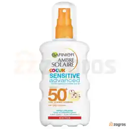 اسپری ضد آفتاب کودک گارنیر SPF 50+ مدل SENSITIVE advanced حجم 200 میل