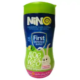 دستمال مرطوب پاک کننده کودک آلوئه ورا نینو 70 عددی