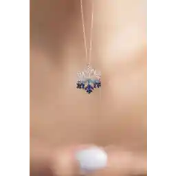 گردنبند برف نقره ای الیکا گردنبند نقره عیار 925