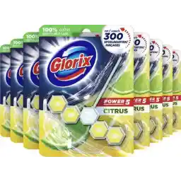 مکعب توالت گلوریکس پاور 5 - لیمو - 9 عدد - بسته ارزشی