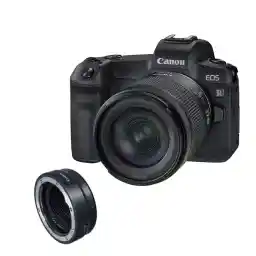 دوربین بدون آینه کانن Canon EOS R Kit RF 24-105mm f/4-7.1 IS STM+Mount Adapter EF-EOS R