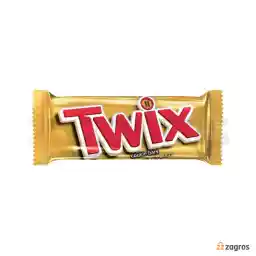 مینی شکلات بار توییکس با طعم کارامل بسته 2 عددی وزن 50 گرم