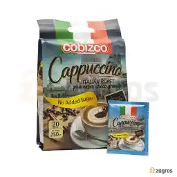 کاپوچینو کوبیزکو بدون شکر بسته 20 عددی