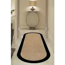 دکومیا خانه دیجیتال غیر لغزنده جوت سیاه قابل شستشو ویژوال بیضی شکل نشیمن فرش آشپزخانه فرش فرش راهرو فرش کف فرش