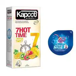 کاندوم کاپوت مدل 7Hot Time بسته 12 عددی به همراه کاندوم ناچ کدکس مدل Blazer