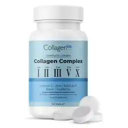 کلاژن فورته پلاتینیوم کلاژن مجموعه 5 نوع کلاژن، بیوتین، روی، سلنیوم، ویتامین C و آکای، 90 قرص