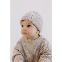 لباس بافتنی دختر بچه پسر بچه yobebek رنگ بژ بژ