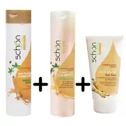 پک مراقبت از مو شون مناسب موهای آسیب دیده و رنگ شده مجموعه سه عددی