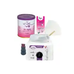 ست کنسرو موم پودری 240 میلی لیتری Vi vet - قسمت دستگاه گرم کننده موم حرفه ای Depirol