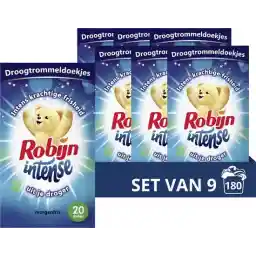 حوله خشک کن Robijn Intense Morgenfris - 9 x 20 عدد - بسته ارزشی