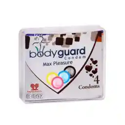 کاندوم بادی گارد مدل Max Pleasure بسته چهار عددی