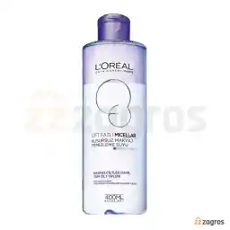 محلول میسلار واتر آرایش پاک کن دوفاز لورآل حجم 400 میل