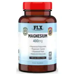 قرص FLX 60 منیزیم عناصر 400 میلی گرم منیزیم بیس گلیسینات مالات تاورات گلوکونات