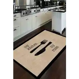 فرش آشپزخانه با قاب مشکی قاب مشکی چاپ دیجیتال دیکومیا هوم-d5034