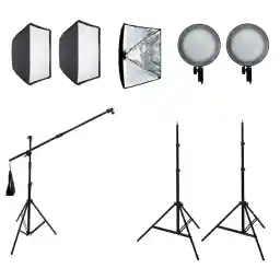 كيت نور دوشاخه پروژكتور 100 وات + پایه بوم Diamond SMD T021 Kit