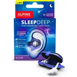Alpine SleepDeep - گوش گیر برای خواب - حداکثر کاهش نویز - مناسب برای خواب های جانبی - 27dB SNR - اندازه متوسط - 1 جفت