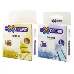 کاندوم ایکس دریم مدل Spiral و Sword مجموعه دو عددی